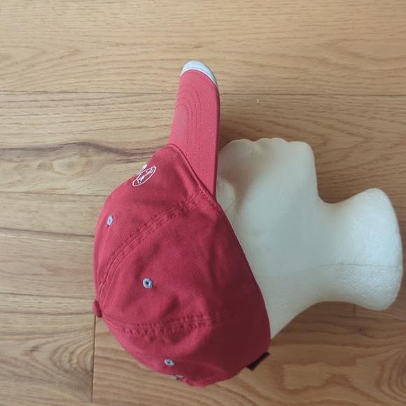 Weir Golf.  Taboo Hat. Red  / Grey. Adjustable Velcro Back. - Picture 2 of 6